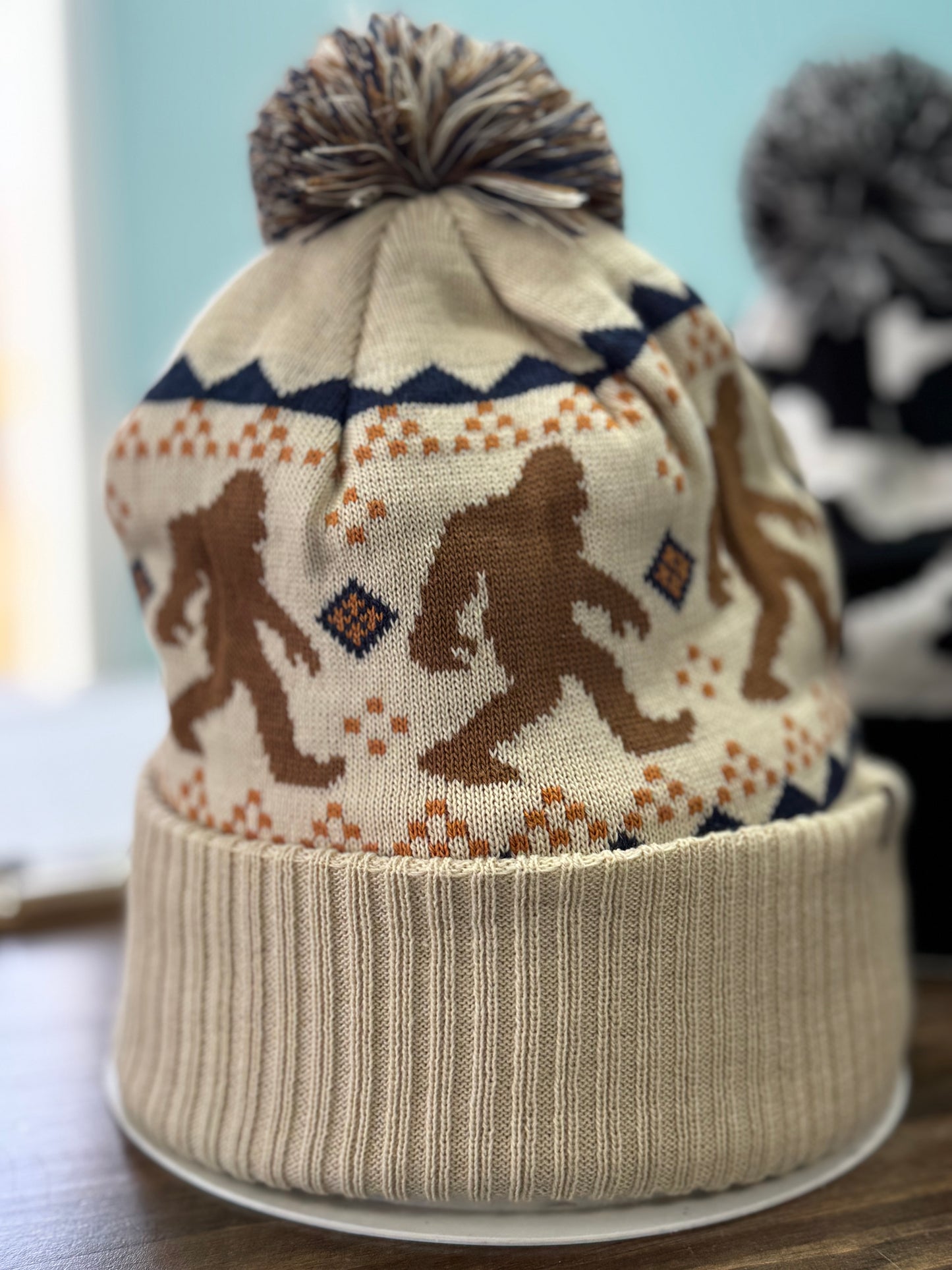 Wild Scene Pom Beanie